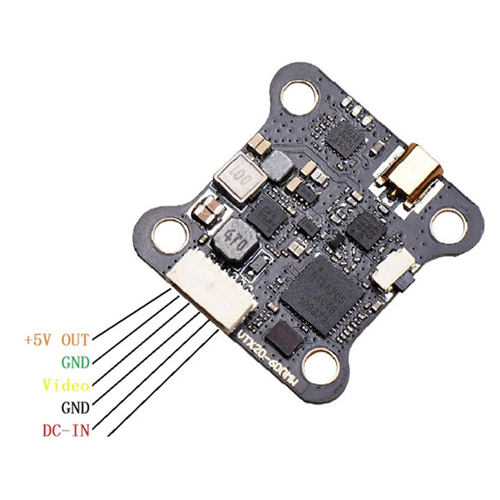 Émetteur VTX VTX20-600 40CH 600mW 5V/1A pour FPV RC Drone