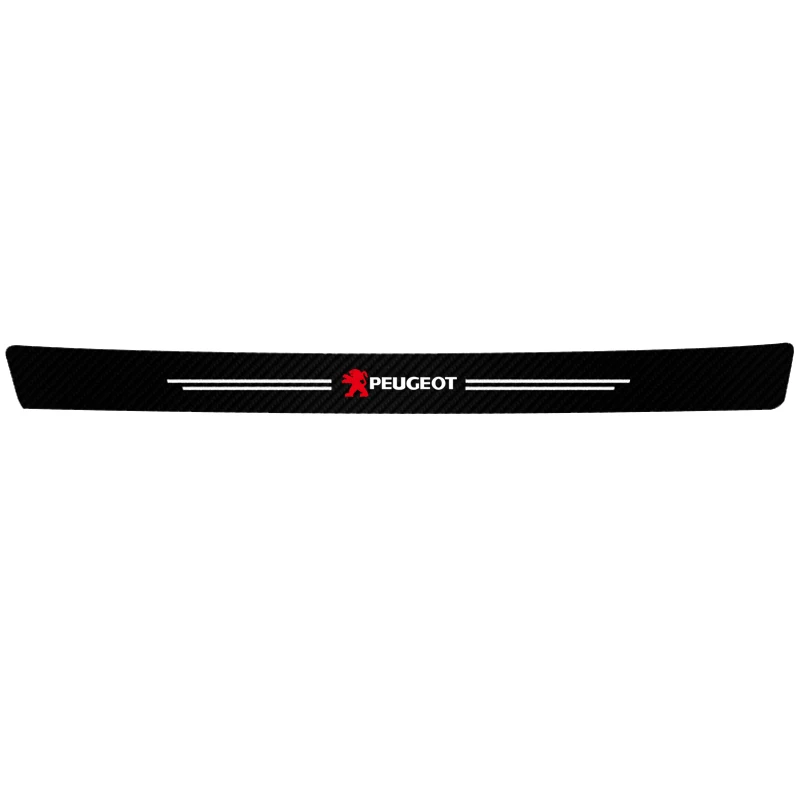 Elegant Leather Car Door Sill Protector and Welcome Pedal Decoration Stickers