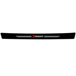 Elegant Leather Car Door Sill Protector and Welcome Pedal Decoration Stickers (1Pcs Trunk)