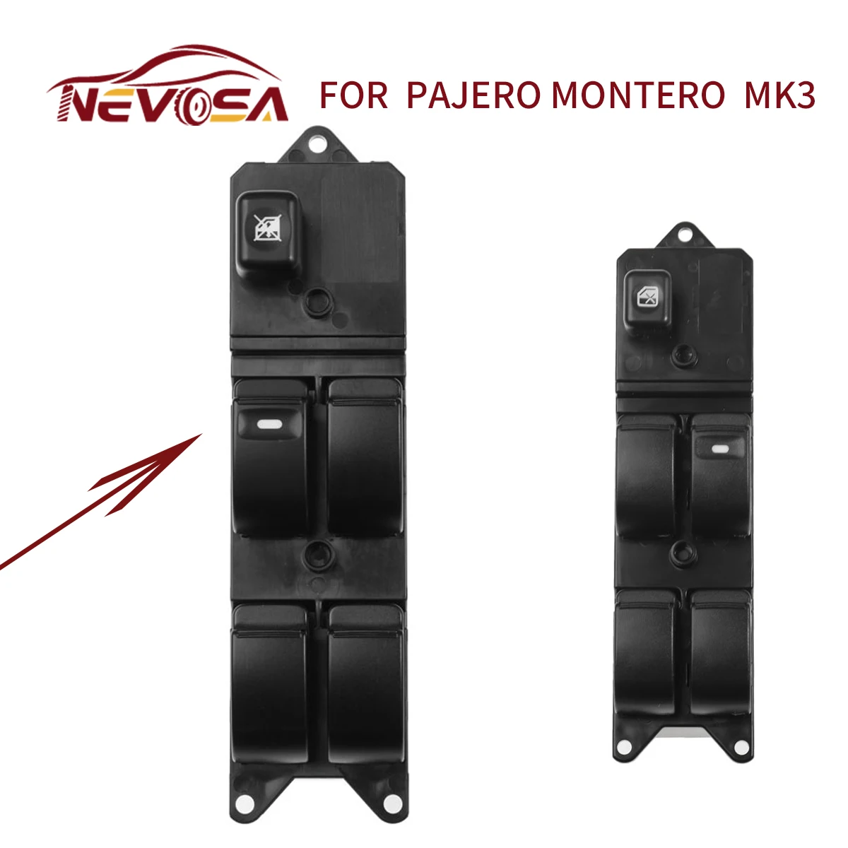 Interruttore Di Controllo Alzacristallo Elettrico Mr587942 Mr587941 Per Mitsubishi Pajero Montero Iii 3 Lancer Triton L200 Sport Challenger Grandis