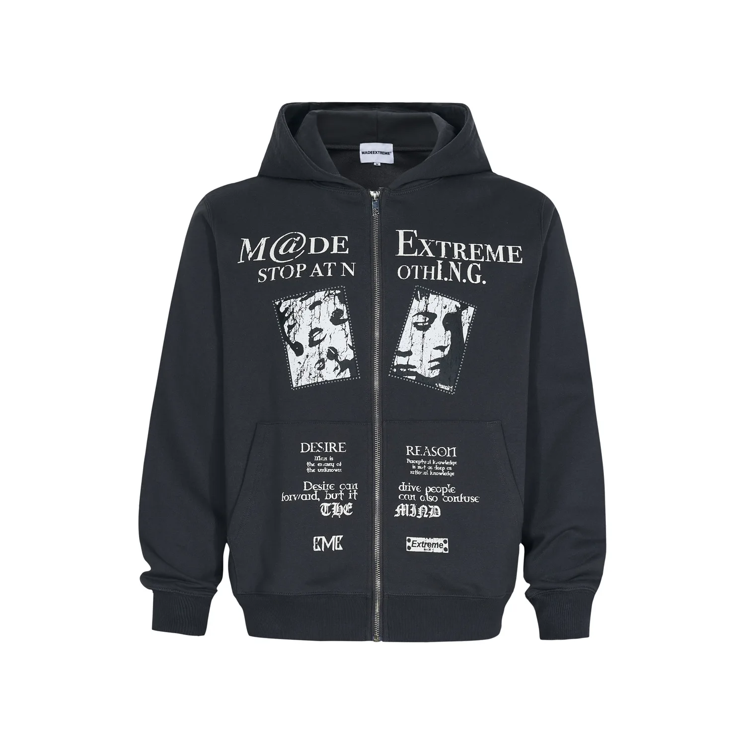 

Zippered hoodie