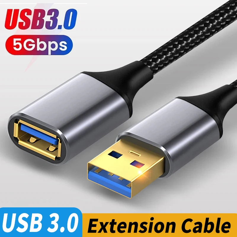 USB 3.0 연장 케이블 남성-여성 연장 코드 스마트 TV PS4 Xbox One SSD 노트북 USB3.0 데이터 USB OTG 허브 연장 코드