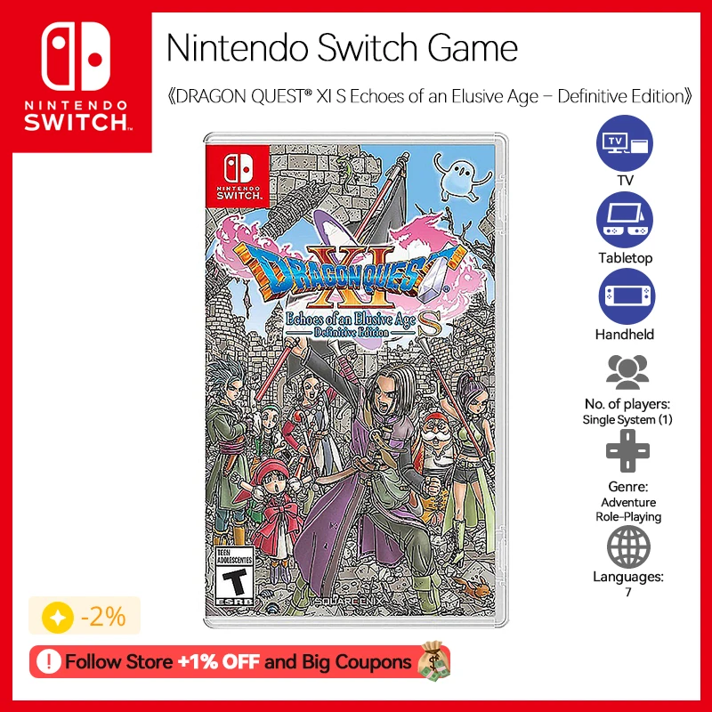 Dragon Quest XI S: Echoes of an Elusive Age - Definitive Edition (2019), Switch Game