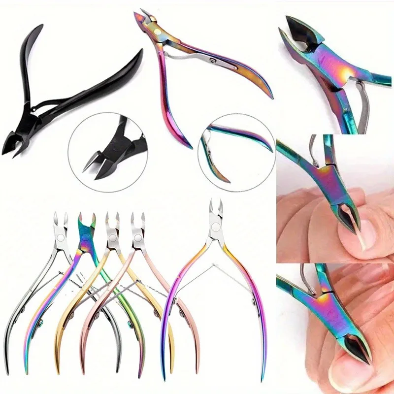 Nail Cuticle Nipper Trimming Stainless Steel Nail Clipper Cutter Cuticle Scissors Plier Manicure Tools