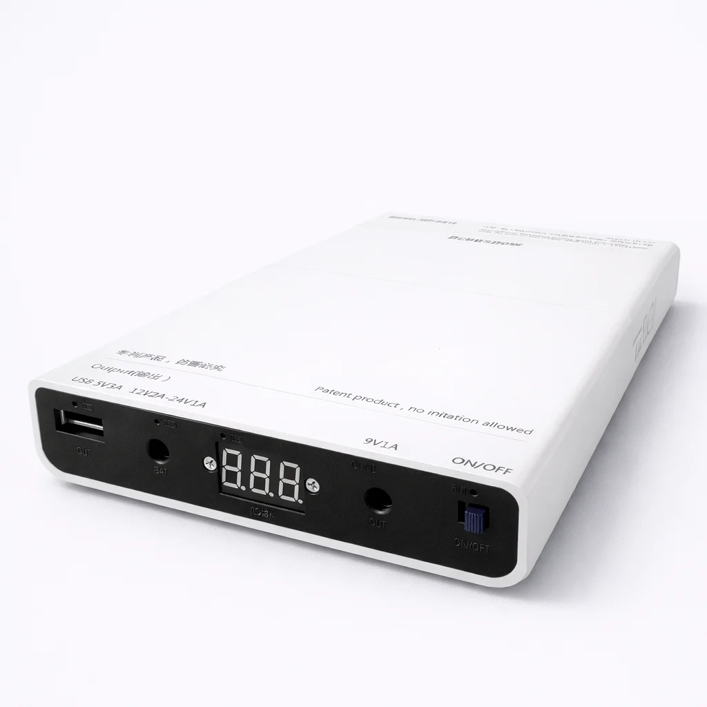12×18650 셀용 DIY UPS 전원 공급 장치 상자, 5V 9V 12-24V 조정 가능한 출력, 공구가 필요 없는 조립 배터리 케이스, 배터리 없음
