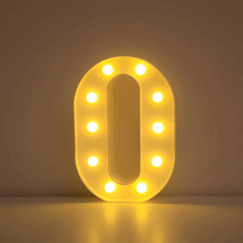 Illuminated LED Alphabet Letter & Number Lamp - Festive Night Light