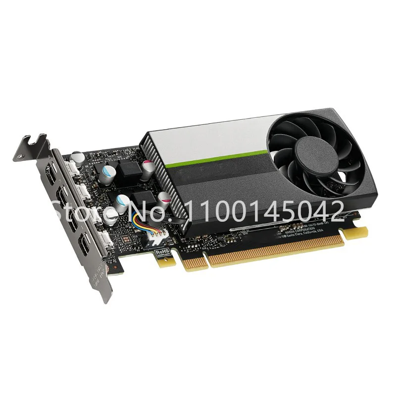 graphics card for desktop T1000 4G GDDR6 For NVDIA PCIe 4.0 50W 128 Bit Ampere 3D Modeling Rendering Design external graphics card for pc