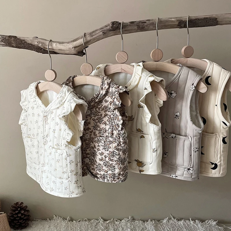 

Autumn Children Vest Warm Thicken Baby Cotton Printed Waistcoat Kids Outerwear Coat Children Clothing Boys Girls Vest
