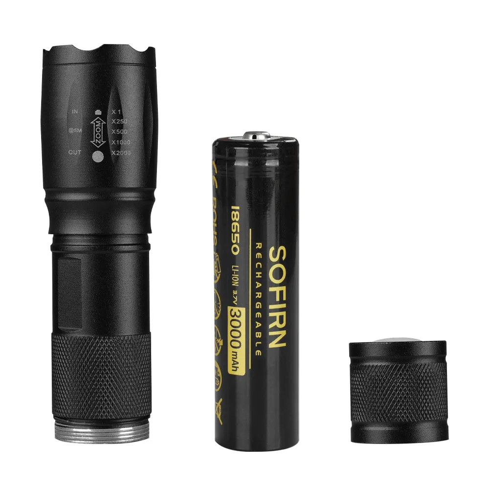3000mAh 18650 Rechargeable Li-ion Battery for LED Flashlight Battery Charger