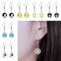Drop Earrings Stainless Steel 12MM Diffuser Locket Aromatherapy Essential Oil Perfume Pendants Dangle Earrings Jewelry 1