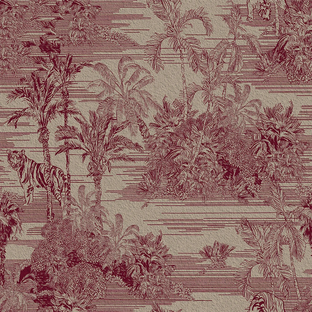 Retro País da América Casca Vermelha e Vara Papel de Parede Tropical Folha de Palmeira Floral Contato para o Quarto Prateleira da Gaveta Forro