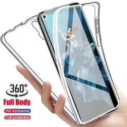 Clear 360 Full Wrap Transparent Phone Case with Enhanced Protection for Galaxy S25FE (Transparent)