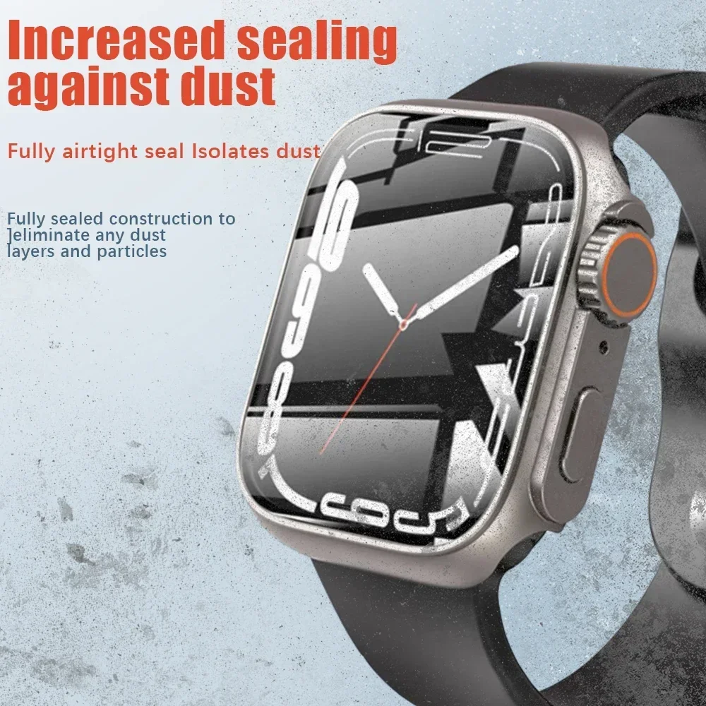 All-In-One Protective Hard Shell & Tempered Glass Screen Protector for Apple Watch - Ultra Durable 49mm Bumper Cover