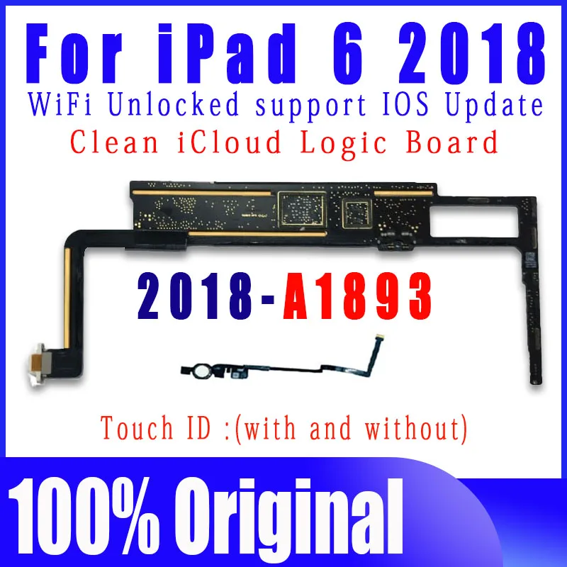 Placa-mãe Original para Ipad Icloud Limpo Versão Wi-fi sem Conta id Placas Lógicas 97 Polegadas com Sistema Ios A1893 2023 - Image 4