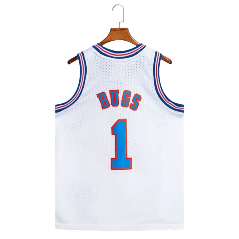 

Space Jam Kids Jersey BUGS LOLA TWEETY TAZ Movie Tune Squad Basketball Jerseys Child Sports Shirt Sewing White 2-5 Years Old