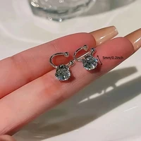 Boucles d'oreilles élégantes en zircon brillant, clips d'oreilles réglables sans perçage pour femmes, à porter au quotidien, pour les fêtes, les banquets, bijoux cadeaux, nouvelle mode 4