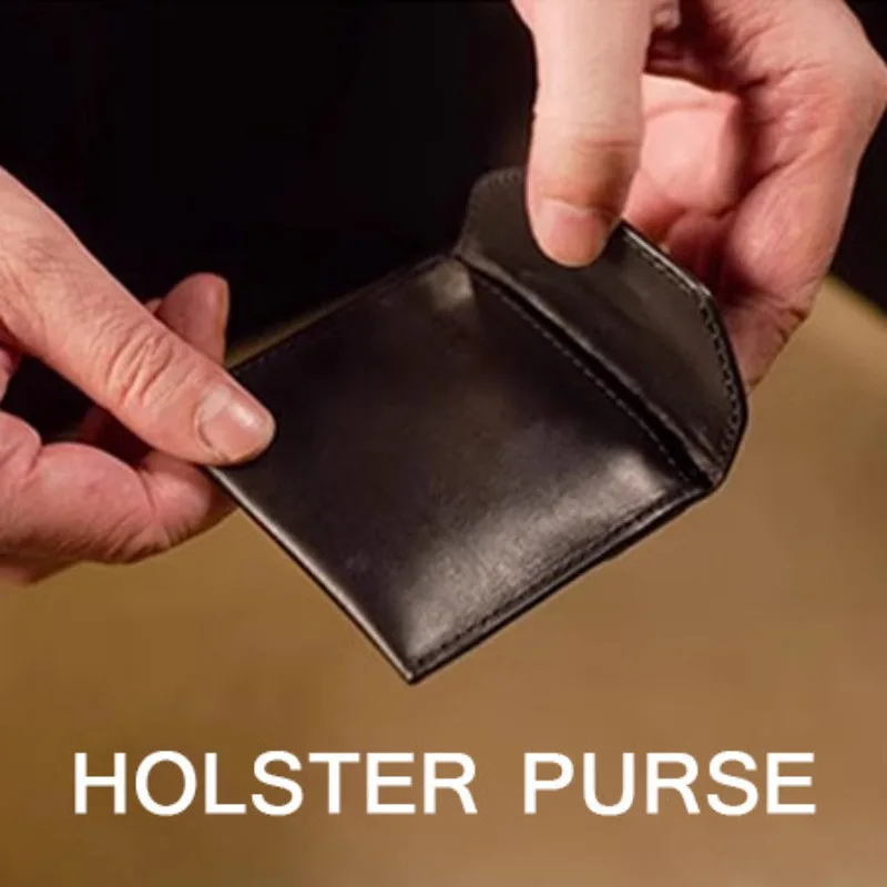 

Holster Purse by Alex ng Coin Magic Tricks Props Gimmicks Coin Bag Wallet Case Magia Magie Magicians Illusions + Tutorial