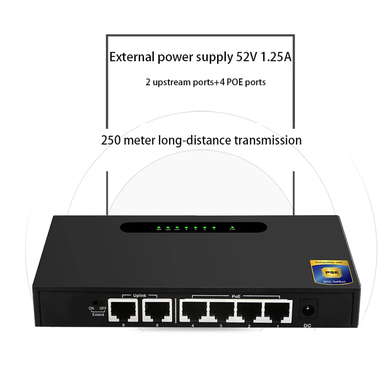 100Mbps POE switch Ethernet Game Loading Adapter RJ-45 LAN Adapter LAN ...
