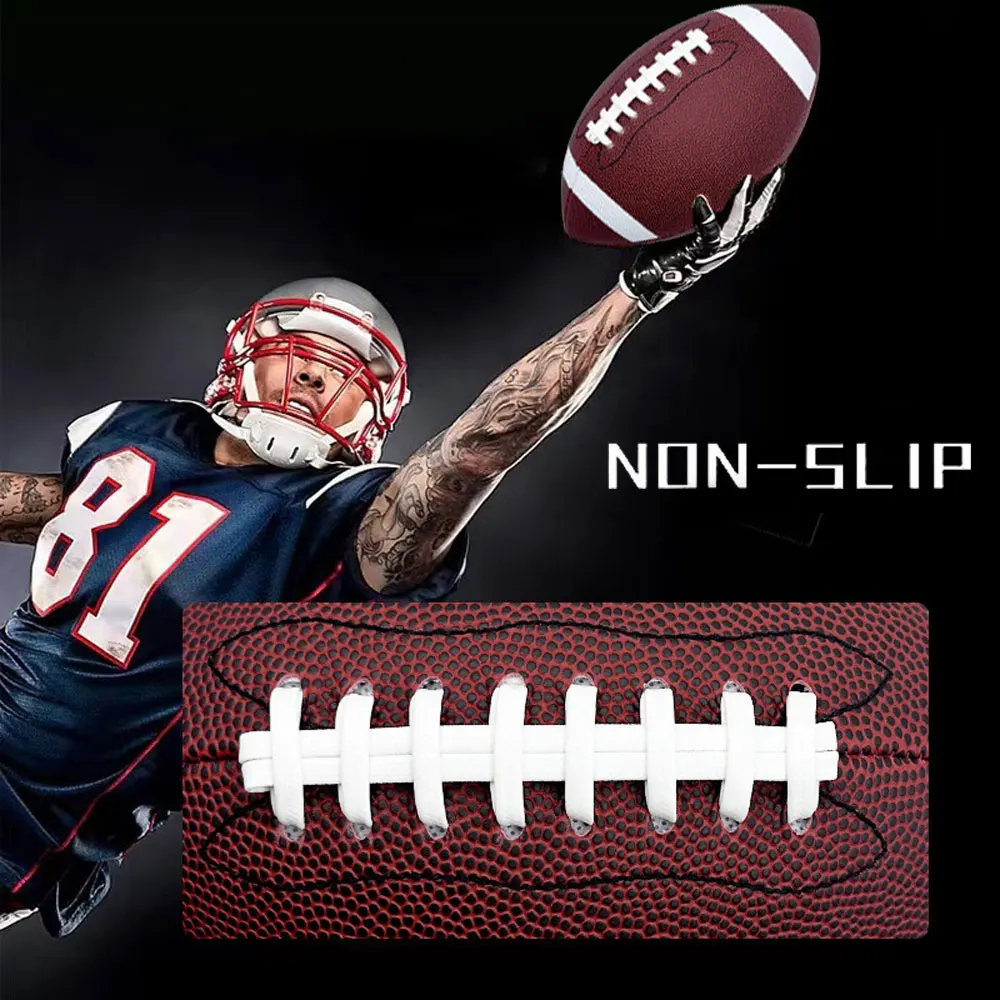 Rugby Ball Rugby Adult Youth Group Training Competition Sports PU Rugby Anti Slip Easy to Handle Football American Football Ball