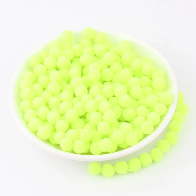 Deluxe Fluffy 8mm Round Pompoms for Kids' Crafts and DIY Projects, 2000 Pieces