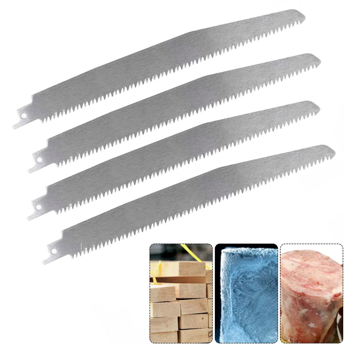 Stainless Steel Reciprocating Saw Blade for Wood Pruning and Meat Cutting