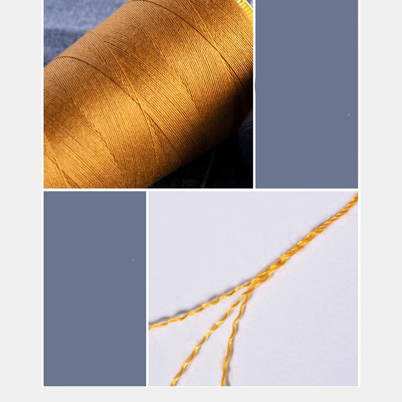 Heavy Duty Polyester Sewing Thread - 3-Ply High Strength for Professional and Home Needlework