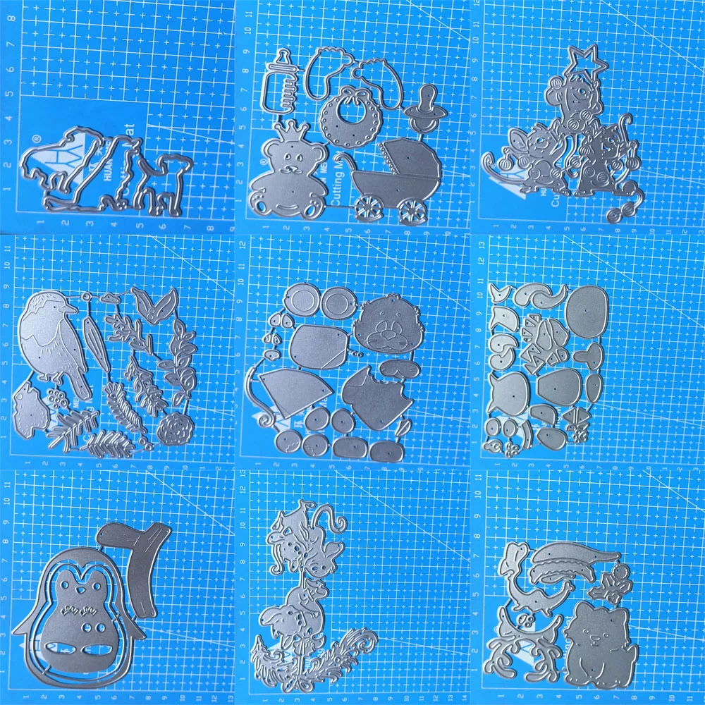 Animal Cat dog bird Metal Cutting Dies Scrapbooking Mold Stencil Die ...