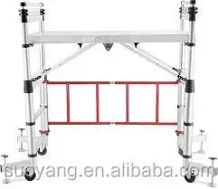 Climbing Mobile Telescopic Scaffold Aluminum  Tower Easy Move Tools 5