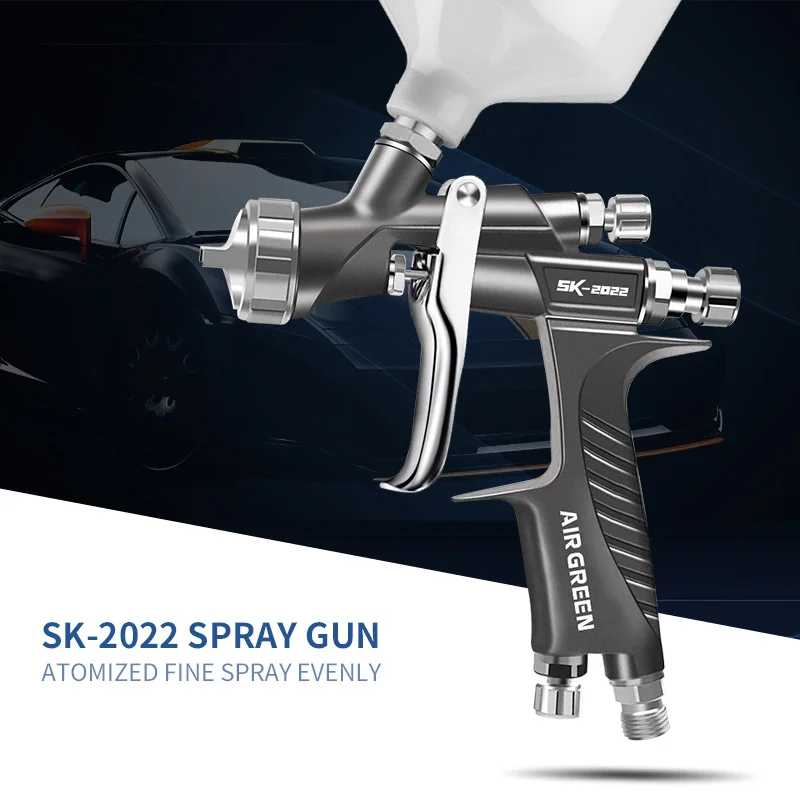 Пистолет-распылитель HVLP LVLP высокого качества SK2022 пистолет-распылитель краски 1,3 мм сопло краскопульт на водной основе Аэрограф инструменты 600 мл