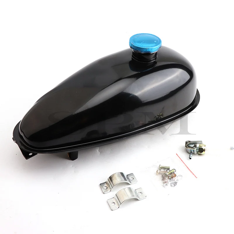 4L Replacement Gas Fuel Petrol Tank with cap & oil switch Fit for 80cc 60cc  66cc 49cc Motorized Bicycle Bike Accessories