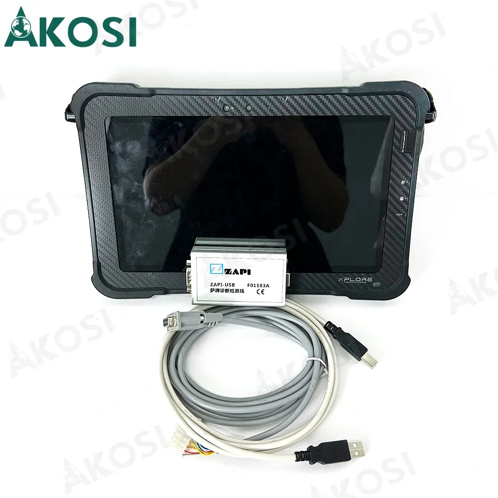 Pronto All'Uso Tablet Xplore + Programmatore Zapi F01183A Cavo Dati Software Console Zapi Zapi-Usb Strumento Diagnostico Controller Elettrico