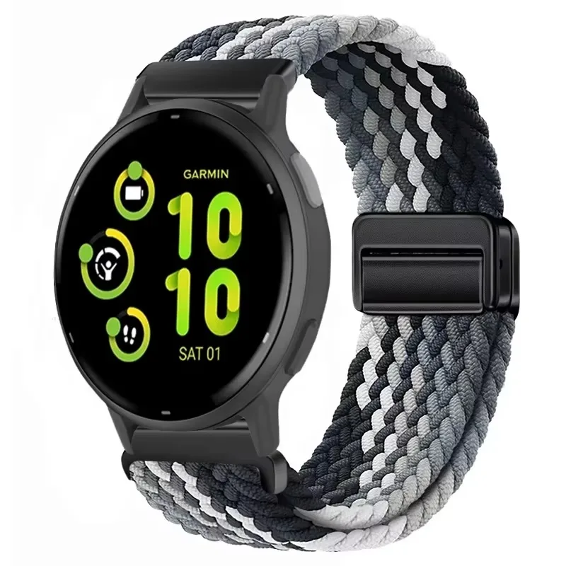 Enhanced Nylon Strap with Adjustable Magnetic Wristband, Available in 20mm and 22mm Sizes