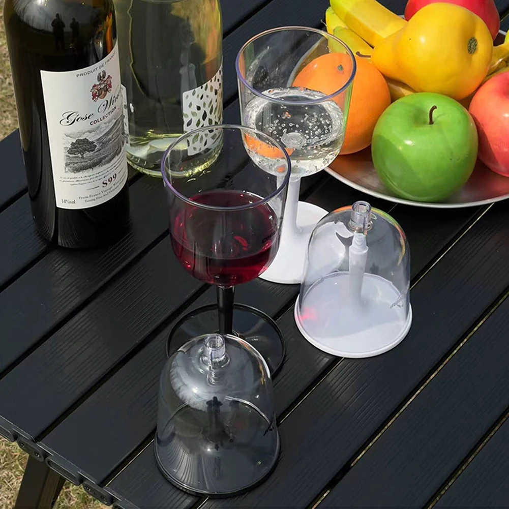 Resin Collapsible Wine Glass Portable Detachable Plastic Wine Glasses Lightweight Fall Resistance Reusable for Camping Outdoor portable tableware portable folding cups