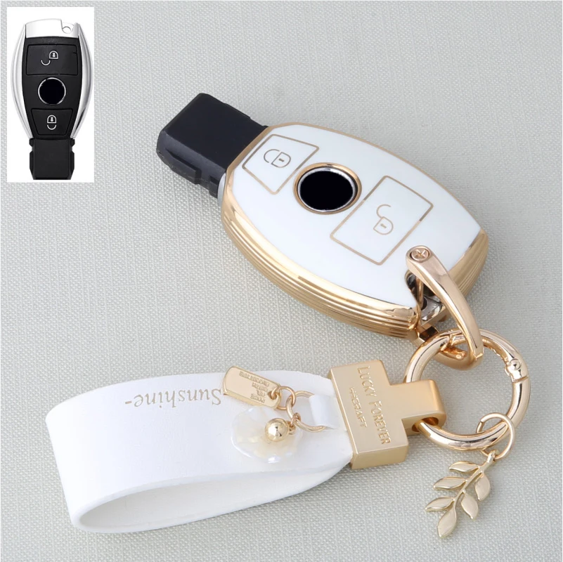 

TPU Key Case Cover 2/3Button Shell Fob for Mercedes Benz W204 W463 W176 W251 W205 A200 A260 A C R G Class GLA CLA GLK GLC CLS