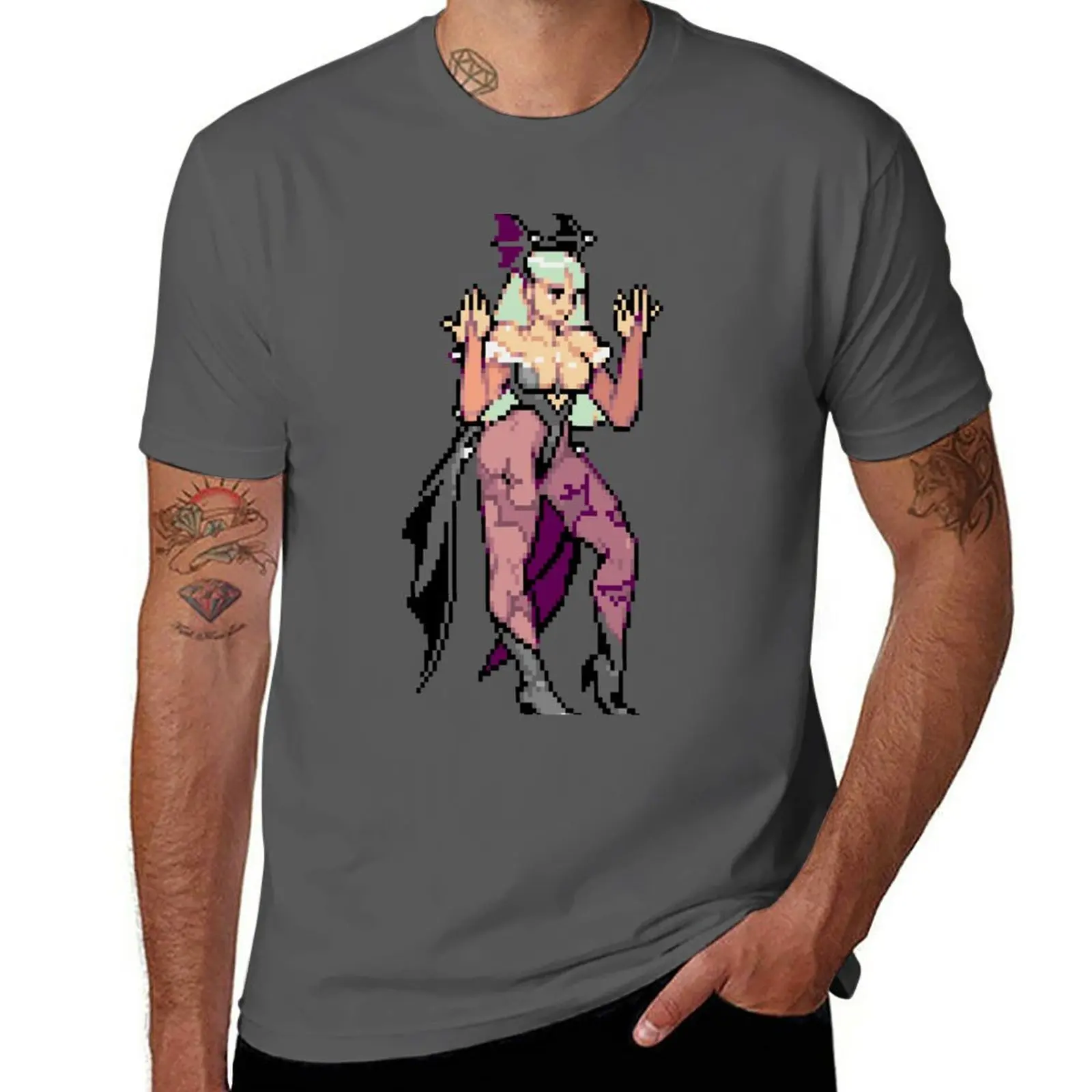 

New Morrigan Stance T-Shirt sports fan t-shirts kawaii clothes tops sublime t shirt men clothings