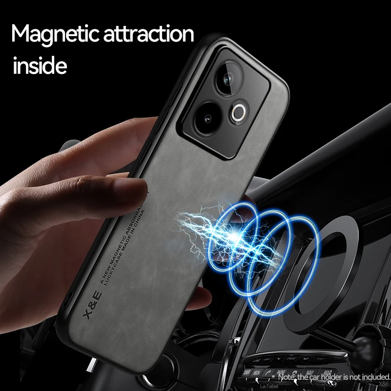 Shockproof Magnetic Car Holder Phone Case with Protective Cover