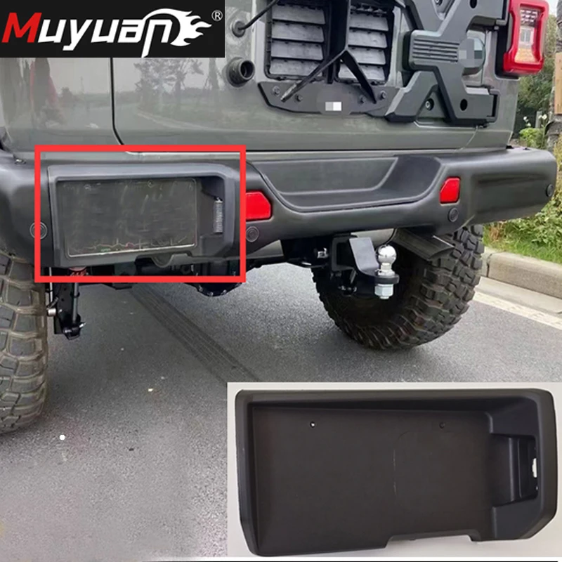 Rear License Plate Bracket Holder Plastic For Jeep Wrangler Jl 2018