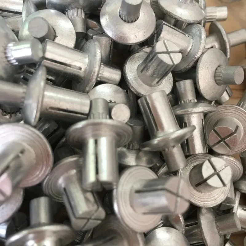 Rivets and Fasteners Aluminum Alloy Expansion Rivets Hammer Drive Expansion Nails Head Piercing Rivet Stainless Steel Rod Screws Board Wall