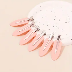 Set of 6 Seamless No - Bend Hair Clips for Styling and Beauty Accessories (Pink)