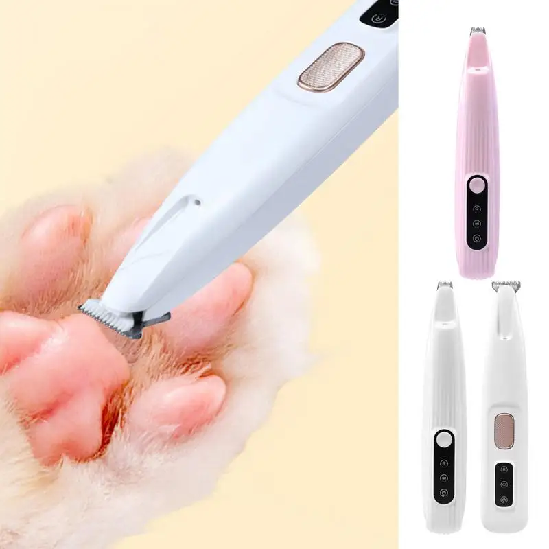 

Professional Dog Electric Foot Hair Trimmer Waterproof Pet Foot Shaving Device Cat Quiet Shaver Clippers For Precision Trimming