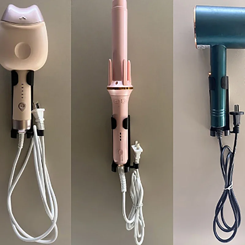 Hair Organizer Hooks For Bathroom Curling Hair Straightener Holder