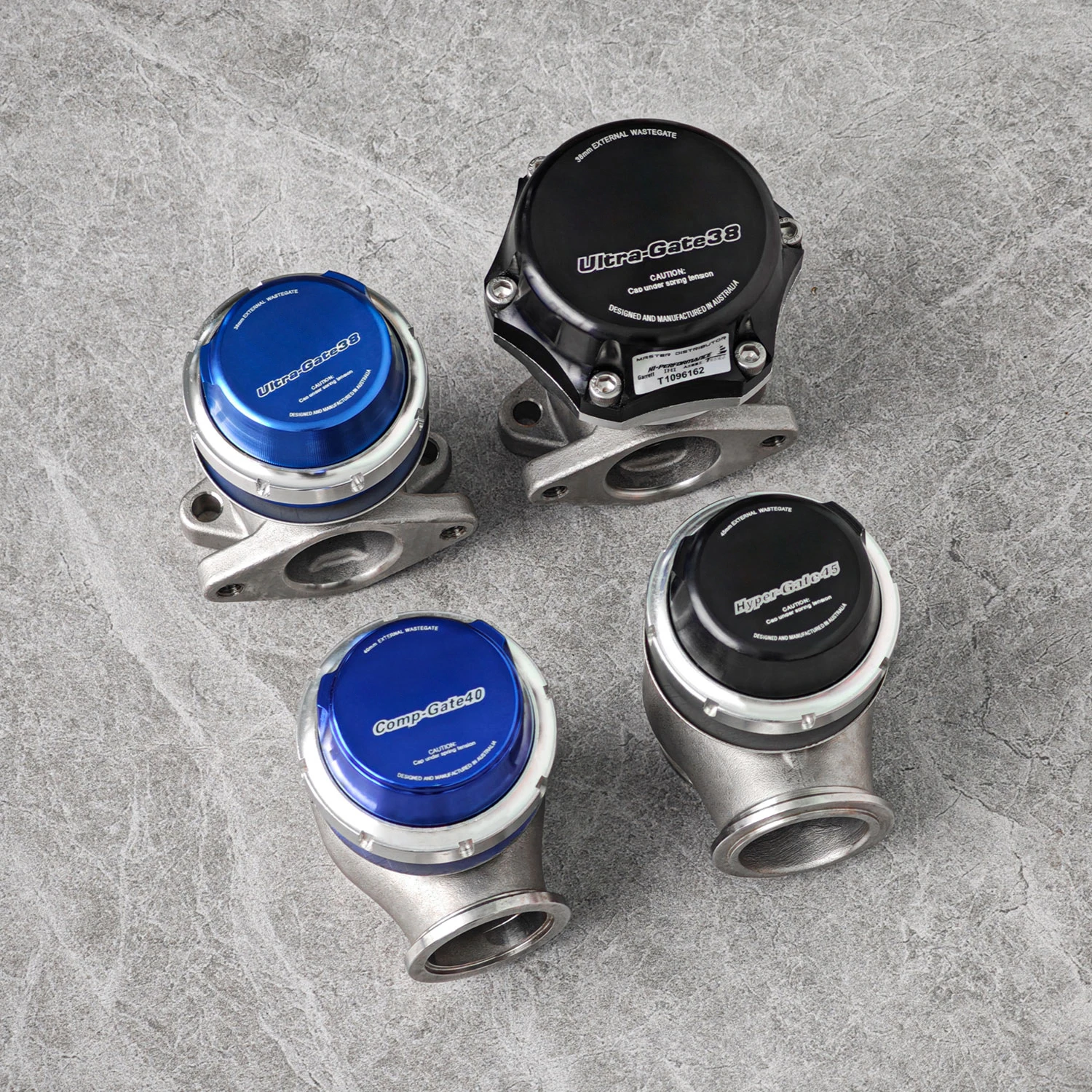 External Waste Gate JDM Waste Gate 38mm 40mm 45mm Black Blue External Wastegate V Band for Manifold