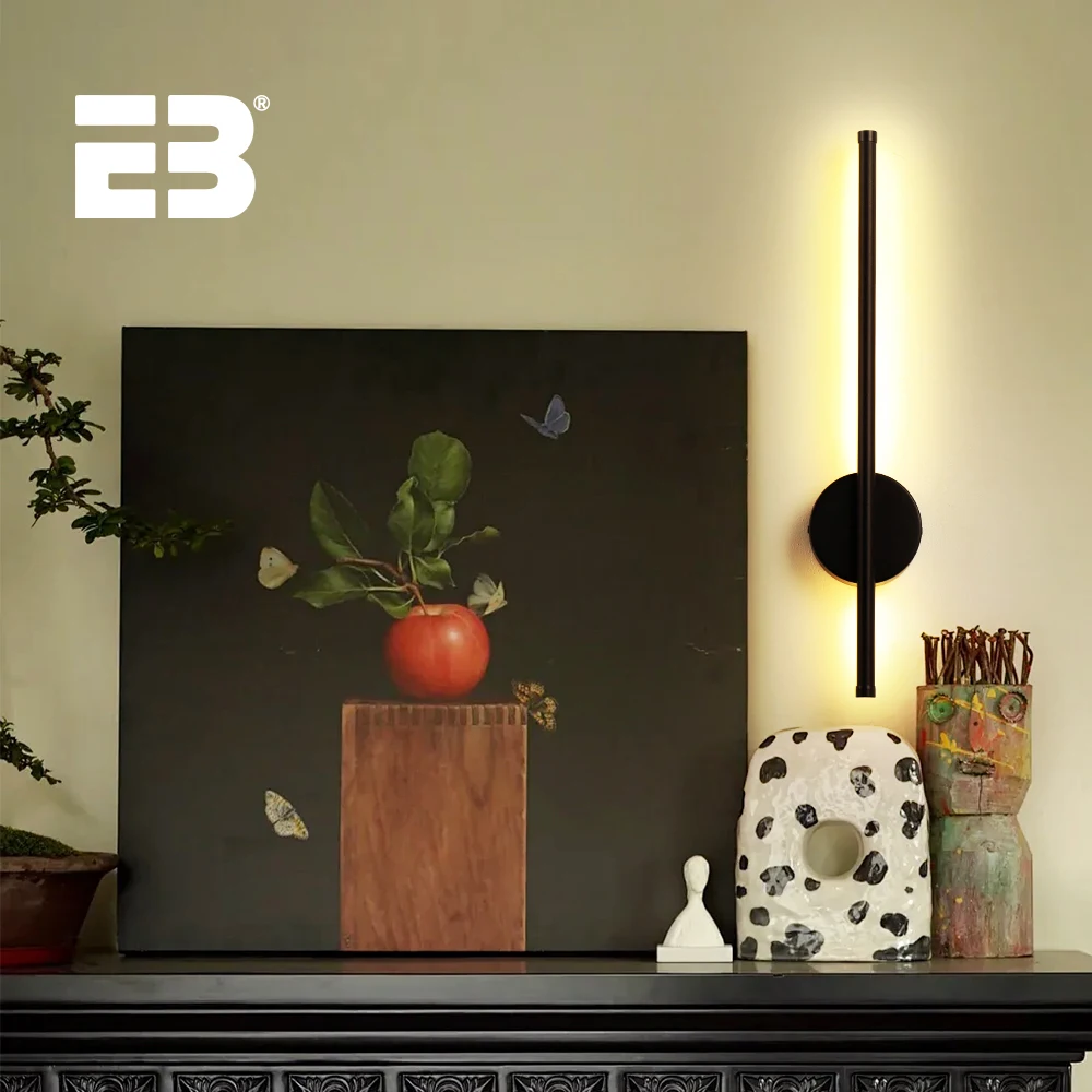 충전식 LED 벽 램프, 벽 조명 기구, 침실 무선 내부 벽 스콘스, 거실 코너 옆 램프, 80cm