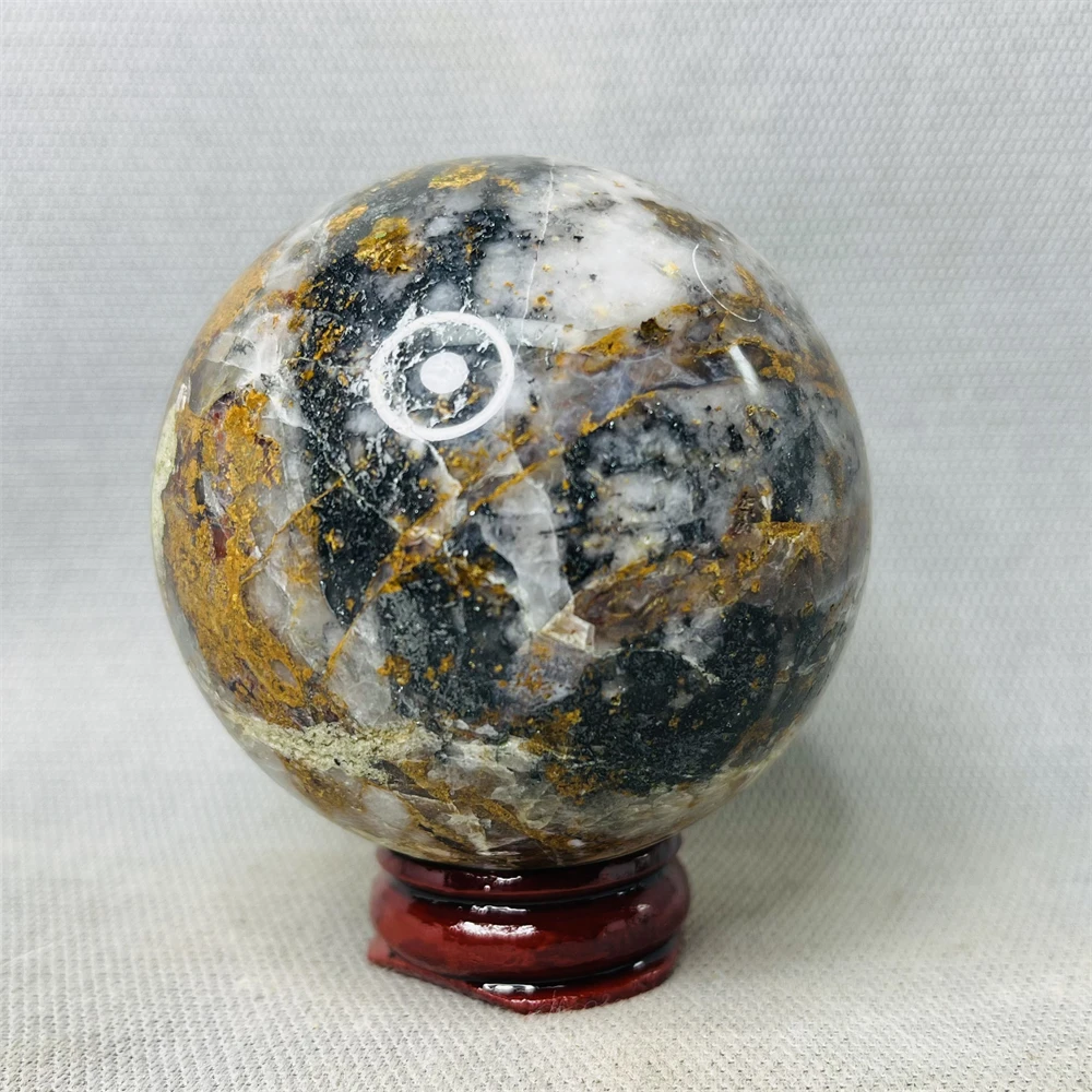 

Natural Gem Peter Stone Ball Spiritual Gift Crystal and Stone Healing Rainbow Crystal Witchcraft Altar Divination Prophecy