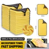 3/5/10Pcs Car Wash Microfiber Towel 30x30/60CM Car Cleaning Drying Cloth Hemming Car Care Cloth Detailing Car Wash Towel 1