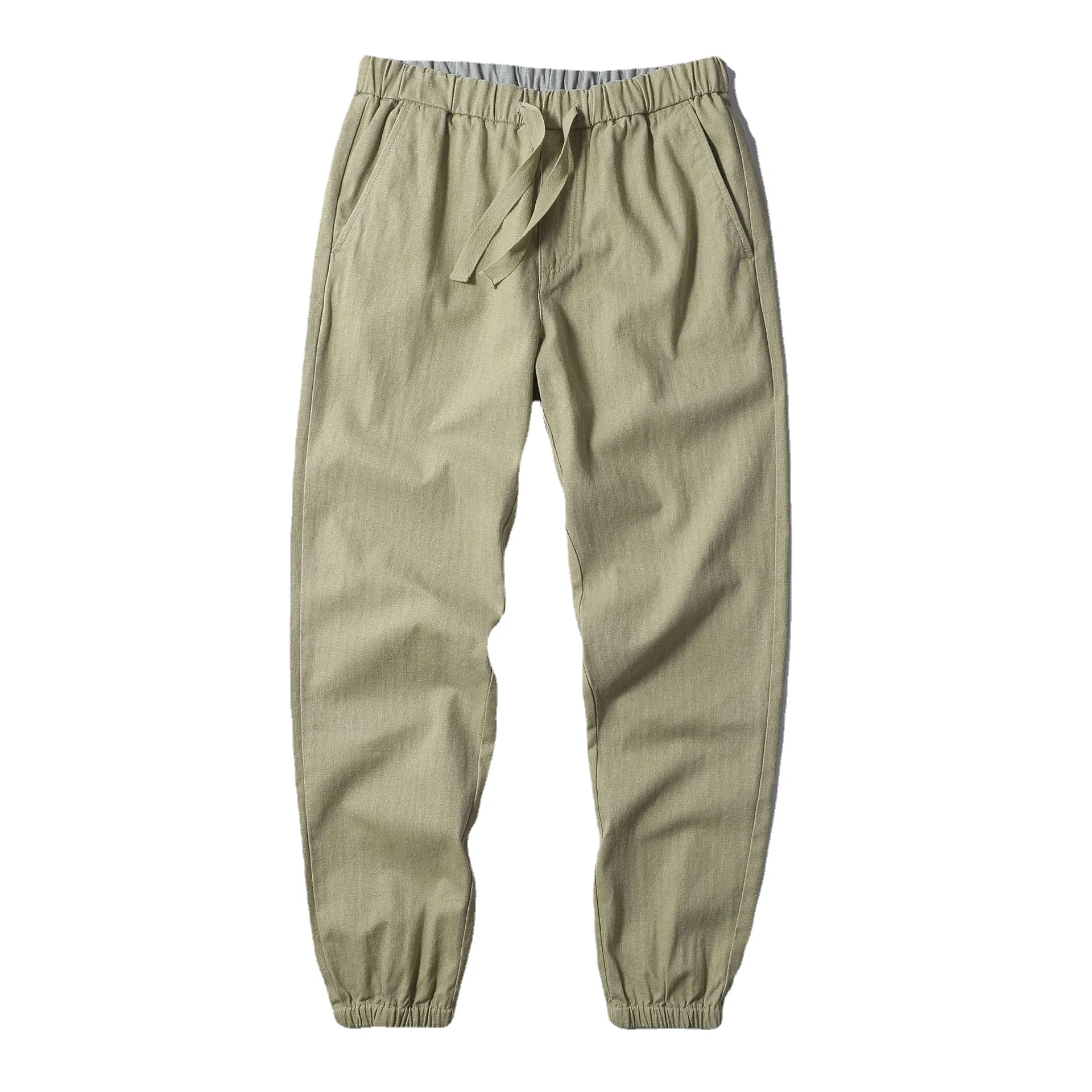 Men's Autumn Casual Pants Fashion Loose Jogger Pants Solid Color Cargo Pants Cotton Outdoor Spring Trousers