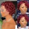 Short Curly Pixie Cut Lace Wig