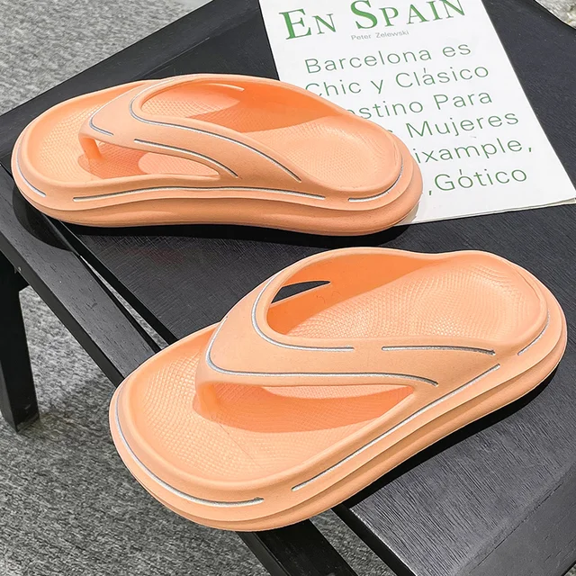 Chanclas para hombre y mujer, zapatillas de playa de grueso, zapatos de exterior, sandalias de Tanga, zapatos suaves|Chancletas| - AliExpress