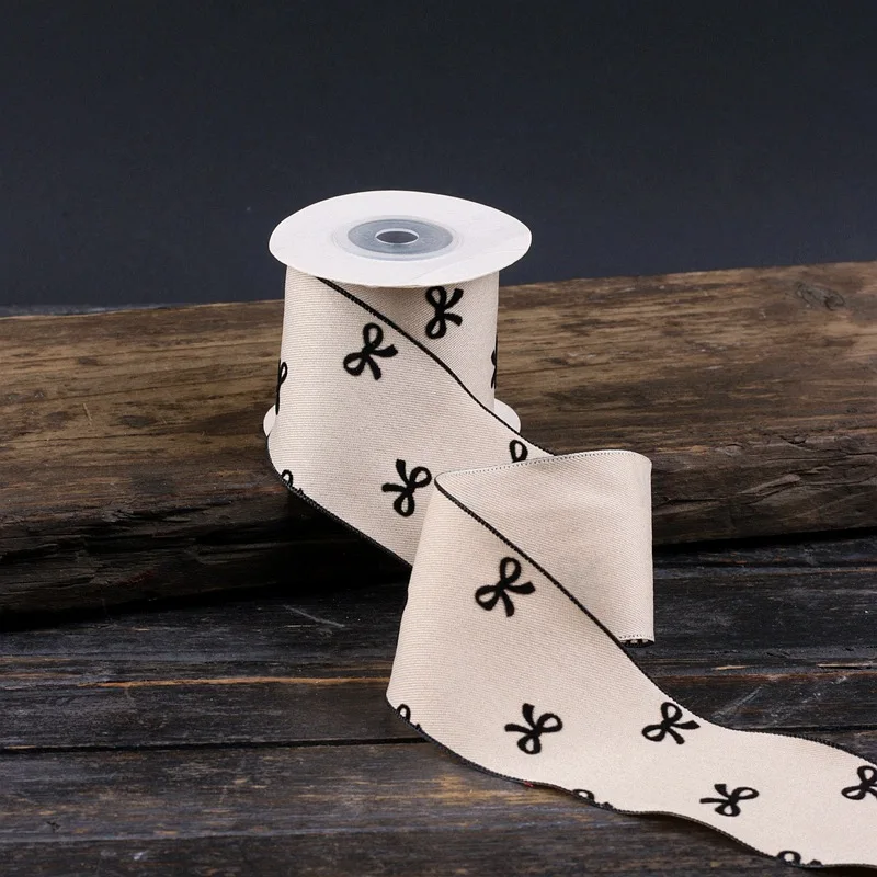 25mm 50mm 5 야드 소프트 Bowtie 가장자리 테이프 리본 Bowknots 만들기 어린이 액세서리 재료 수제