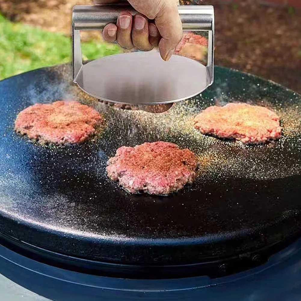 The Burger Smasher | Cast Iron Burger Press - Perfect Thin Patty Burgers  with Smasher Tool to Cook at Home | Great Holiday Gift!